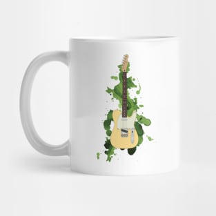 T-Style Electric Guitar Buttercream Color Mug